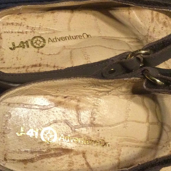 J-41 AdventureOn Jasper 10 brown leather slip on Mary Jane clogs for women - Picture 6 of 6